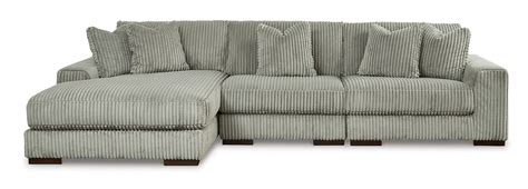 Lindyn Fog 3 Piece Left Chaise Sectional By Signature Design By Ashley