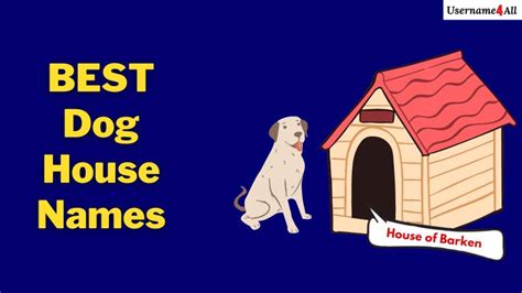 Dog House Names 800 Best Unique And Creative Dog Kennel Names