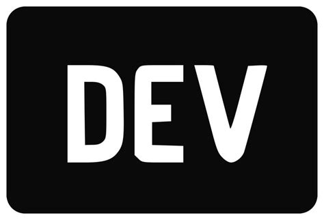 Dev Logo Iconic Poster Vector Logo