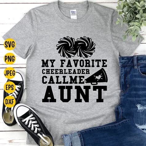 Cheer Aunt Svg Cheerleader Svg My Favorite Cheerleader Call Etsy Cheerleading Cheer