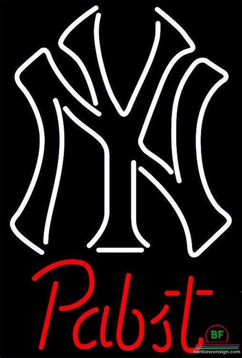 Pabst New York Yankees Neon Sign Teams Neon Light Diy Neon Signs