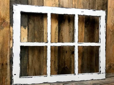 Rustic Window Frame Farmhouse Window Old Window Faux Etsy With