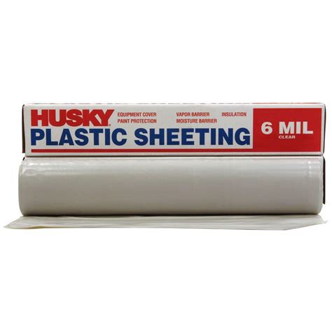 HUSKY 10 Ft 4 In X 100 Ft Clear 6 Mil Plastic Sheeting CF06103C