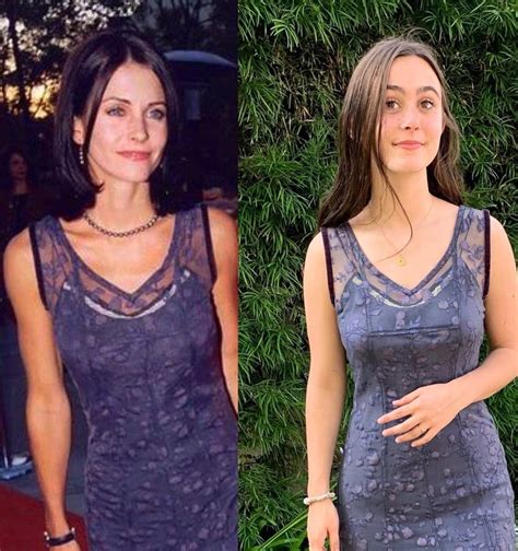 Courteney Coxs Daughter Wears Her Dress From The 90s Popsugar Fashion