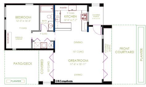 Casita Plan Small Modern House Plan 61custom Contemporary And Modern