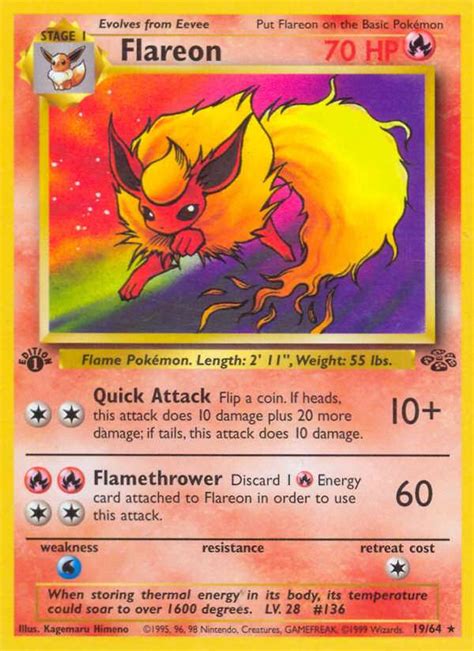 *i do not own the right to pokemon or their merchandises. Flareon Jungle Card Price How much it's worth? | PKMN Collectors
