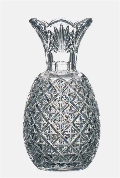 Pineapple Glass Vase Crystal Glassware Crystal Vase Waterford Crystal