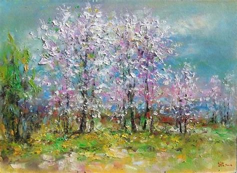 Spring Paintings By Famous Artists Original Landscape Painting