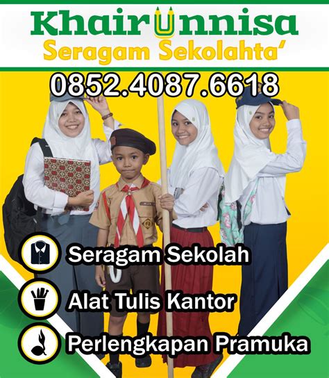 Toko Toko Seragam Sekolah Di Makassar Wa 0852 4087 6618