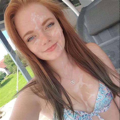 Cute Redhead In Bikini Cum Covered Cum Face Generatorcum