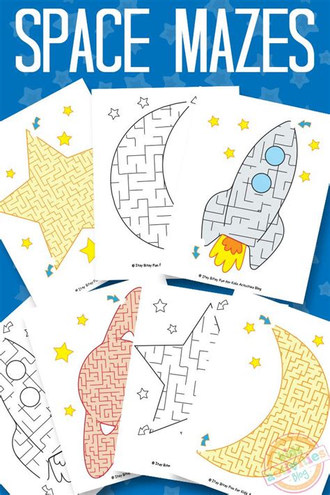 Space Mazes Free Kids Printable Kids Activities