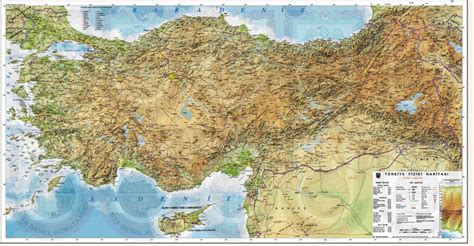 türkiye fiziki haritası ayrıntılı büyük boy arşivleri Kısa Bilgiler