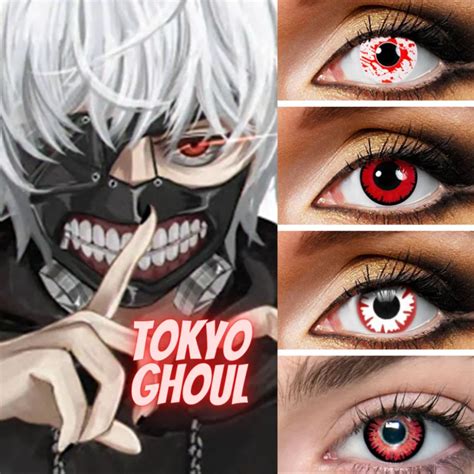 2pcspair Tokyo Ghoul Lenses Halloween Makeup Contact Lenses Cosplay