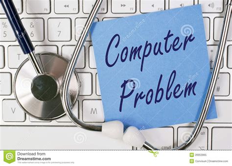 However, for the average computer user, this notion can make the strongest queasy. Diagnosing A Computer Problem Stock Image - Image of ...