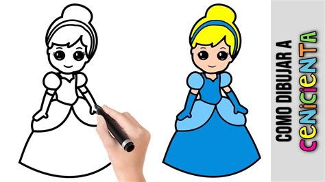 Como Dibujar La Cenicienta Princesa De Disney Dibujos Fáciles Para