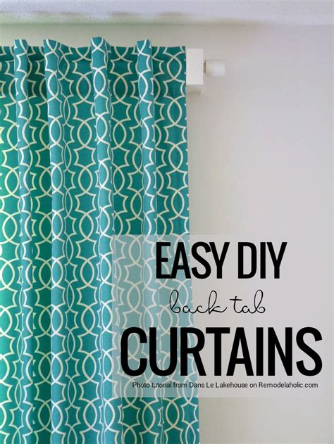 Sewing Curtain Make Your Own Custom Back Tab Curtains From Any Fabric