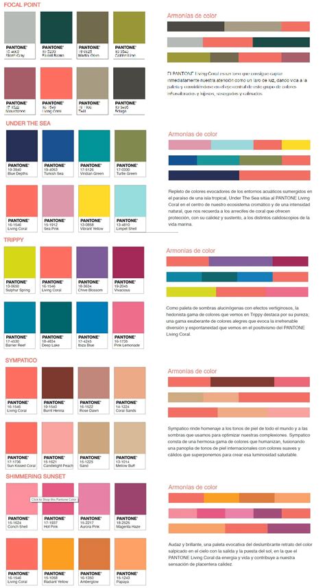 Pantone 2019 Y Sus 5 Paletas De Color Pantone Colour Palettes