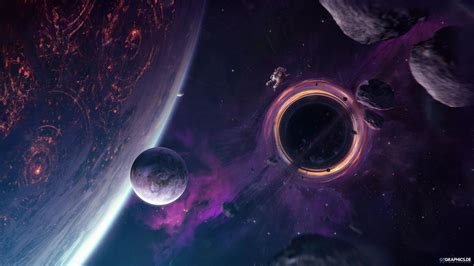 Desktop Wallpaper Fantasy Planets Space Astronaut Hd Image Picture