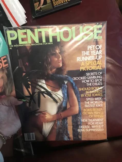 Penthouse Magazine February Boris Becker Pom Susan Napoli Bagged