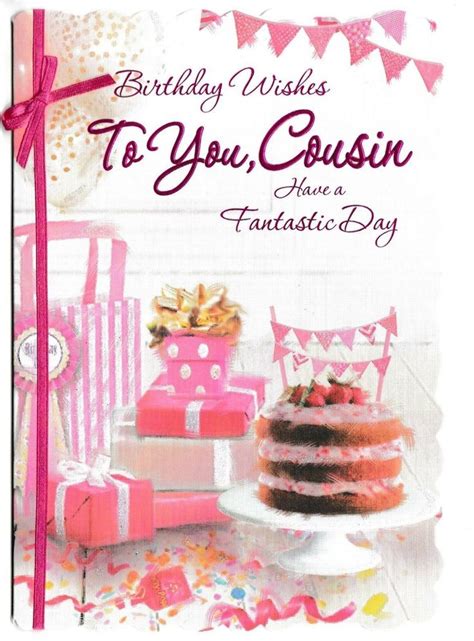 female cousin traditional birthday card   cards  choose  cards  happy