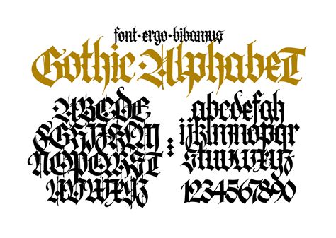 Calligraphy Capital Letters Gothic