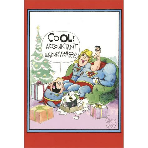 Nobleworks Accountant Super Christmas Funny Humorous Christmas Card