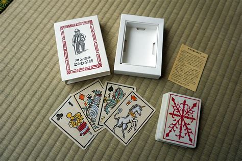 Playing Cards With Prints By Sumio Kawakami Okuno Karuta Ten Inc