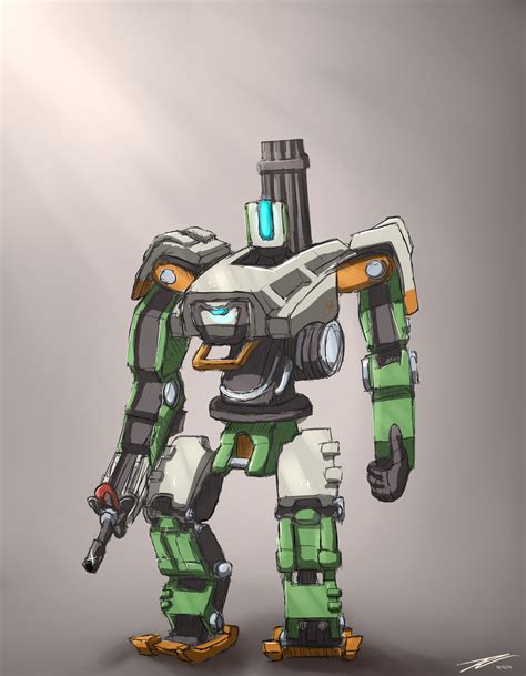 Sketch Overwatch Bastion By Teamkill4 On Deviantart