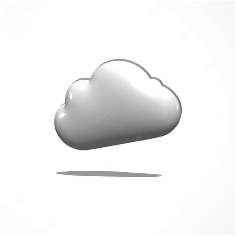 Premium Vector Cloud 3d Icon Render