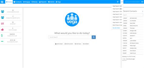 Vega Inbox Messages And Alerts Vega