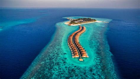 Hurawalhi Island Resort Lhaviyani Atoll Kuredu Maldives Aerial Photo