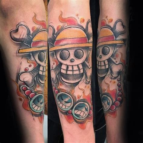 There are 2 one piece ace tattoo for sale on etsy, and they cost £19.56 on average. Garotas Geeks | 10 tatuagens de One Piece para você se ...