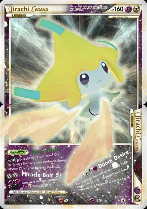 Printable pokemon cards from alibaba.com. Printable Legendary Pokemon Cards | Displaying (16) Gallery Images For Realistic Jirachi ...