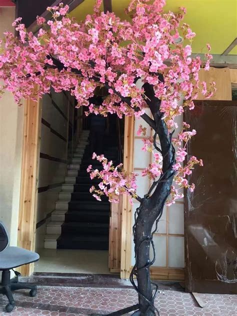 Indoor Home Decoration High Simulation Silk Artificial Cherry Blossom