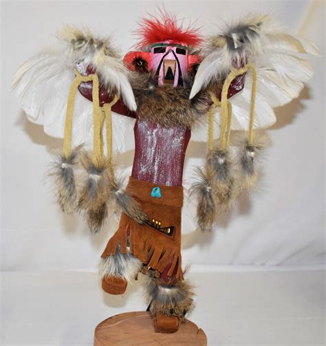 12 Inch Red Tail Hawk Handmade Navajo Kachina Etsy