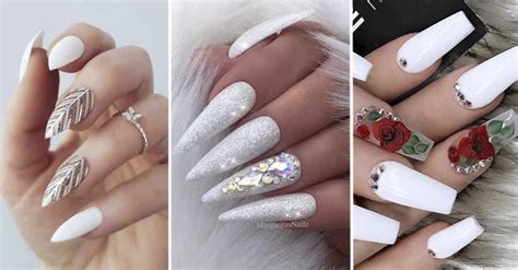 Existen muchas opciones de diseños de uñas blancas y aquí queremos mostrarte cuales son. 20+ Hermosas Diseños de Uñas en Blanco que te Encantarán