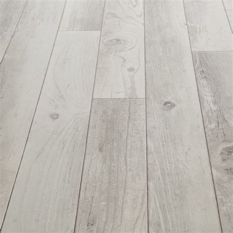 Light Grey Wood Effect Lino