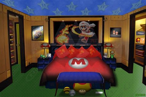 Mario Bros Bedroom Set Decorar Habitacion Niños Habitación De Mario