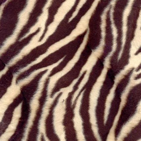 Brown Zebra Faux Fur 1 Yard Fabric By Thecraftytree On Etsy