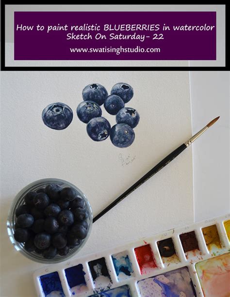 Blueberries In Watercolor