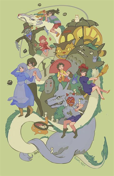 Ghibli Movies By Ramblingrhubarb On