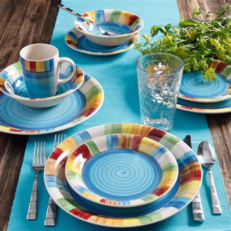 Colorful Dinnerware Sets And Colorful Mexican Ceramic Dinnerware Sets