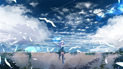 Download Wallpaper 1920x1080 Beautiful Scenery Anime Outdoor Anime