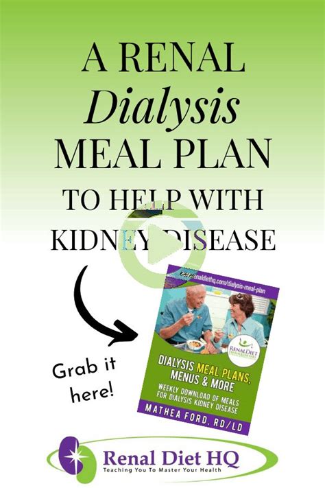 Allows you to specify your diet between full renal diet, low sodium, and diabetic. Renal Dialysis Diet Meal Plan | Dialysis diet recipes ...