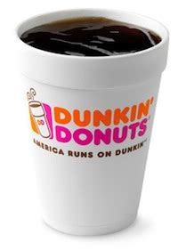 A small cup of coffee from dunkin donuts contains 215 mg of caffeine, while a single espresso contains 75 mg. Caffeine in Dunkin' Donuts Brewed Coffee