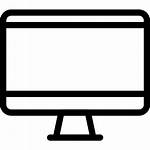 Icon Monitor Screen Shape Desktop Line Tv