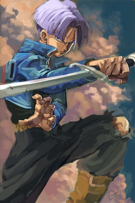 Trunks Artwork By James Ghio 2010 The Son Of Vegeta In Dragon Ball