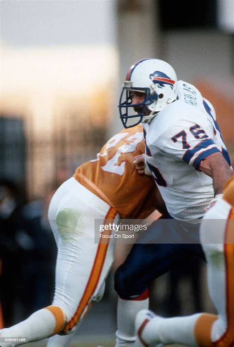 Fred Smerlas Of The Buffalo Bills In Action Against The Tampa Bay