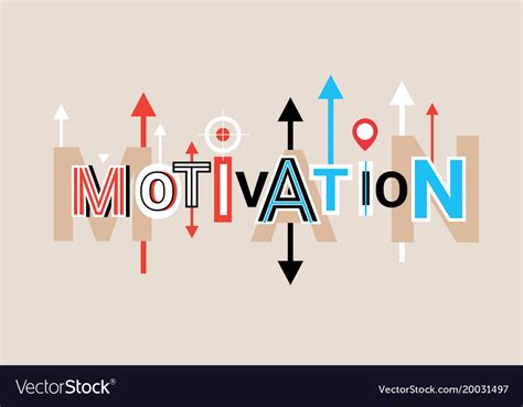 Motivation Creative Word Over Abstract Geometric Vector Image