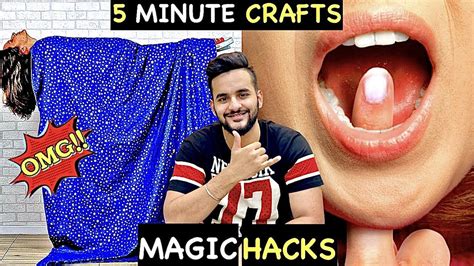 Trying 5 Minute Crafts Magic Hacks Surprising Youtube